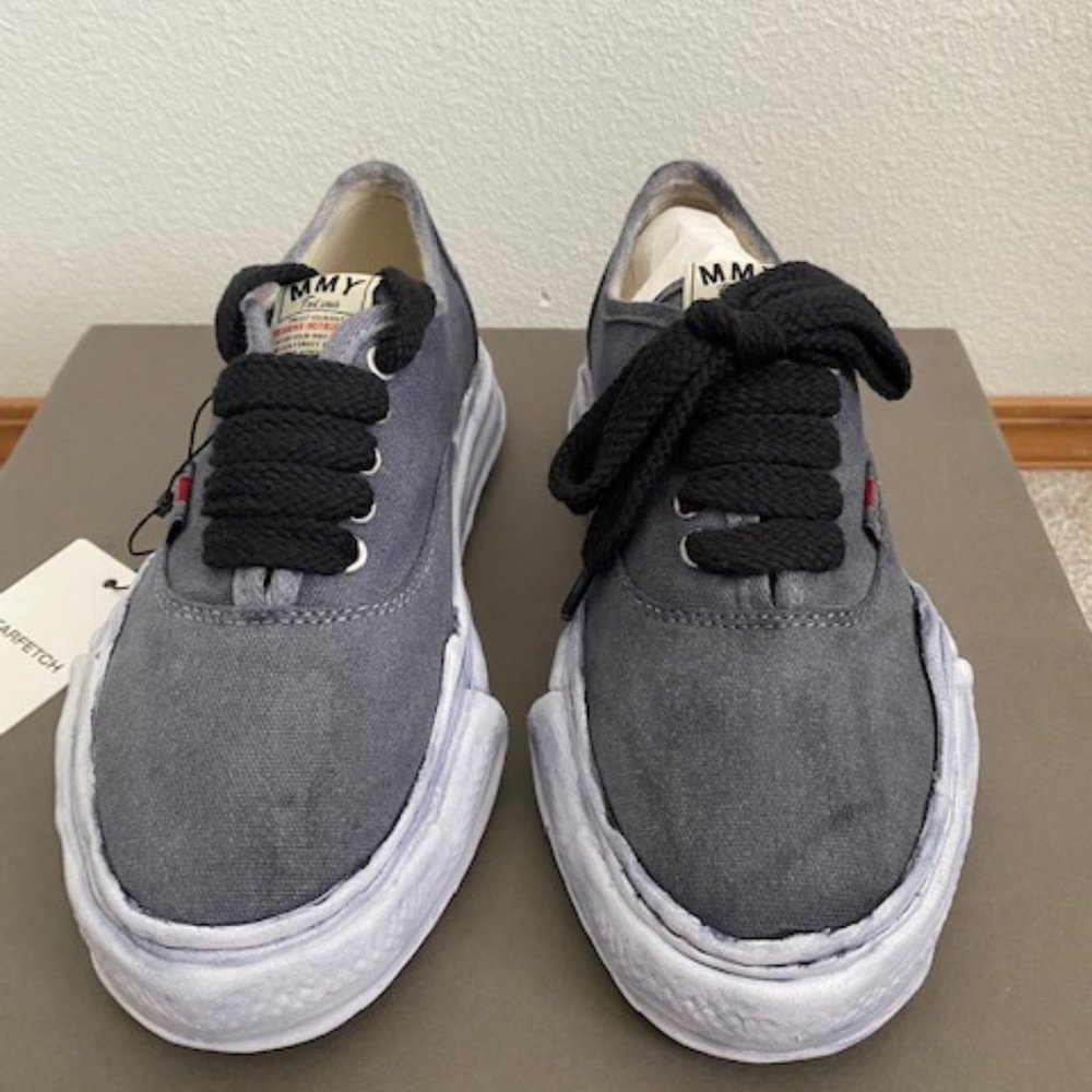 Mihara Yasuhiro Baker Low Top Black Washed Sneaker